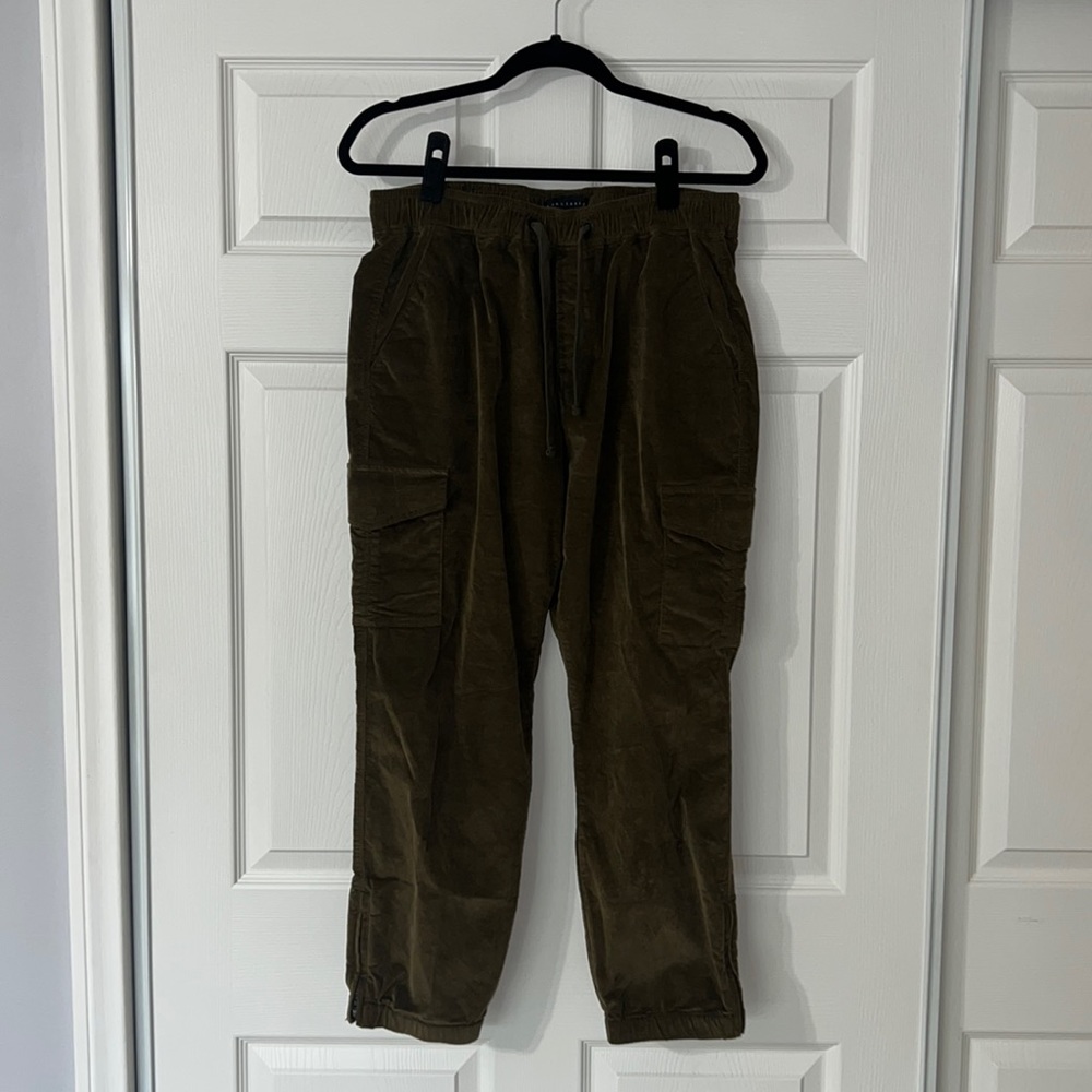 Sanctuary army green ribbed cargo pants